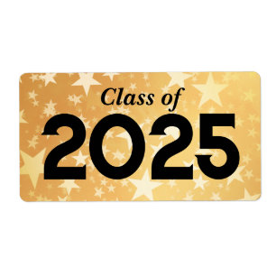 Gold Stars Graduate Class Of 2025   Bouteille d'Ea