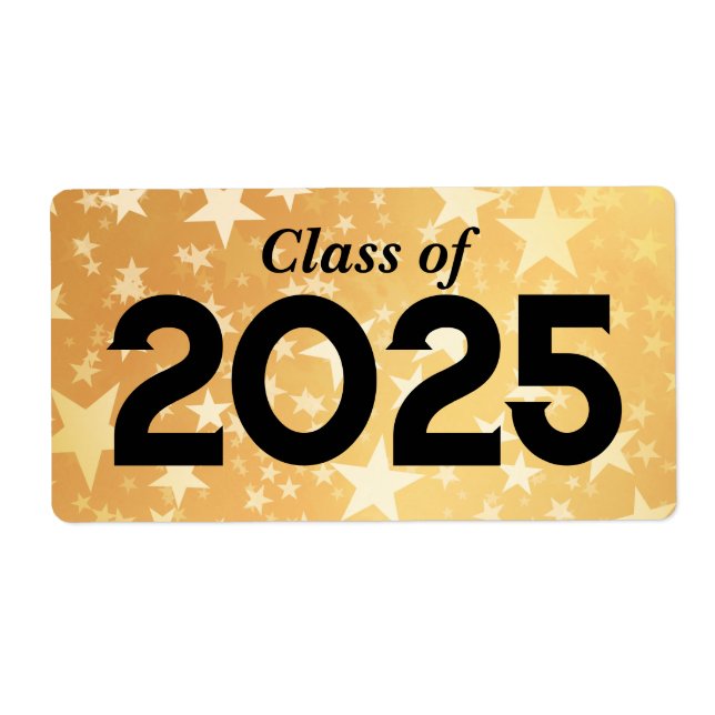 Gold Stars Graduate Class Of 2025 | Bouteille d'Ea (Devant)