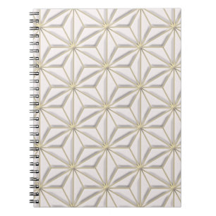 gold stars light notebook