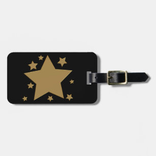 Gold Stars Luggage Tag