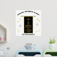 Gold Stars Magician Hat Spelling Arithmetic 