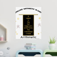 Gold Stars Magician Hat Spelling Arithmetic