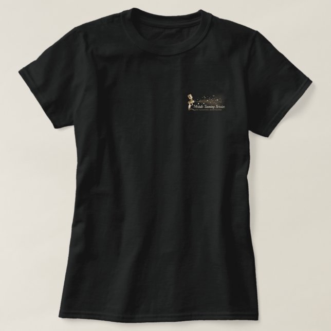 Gold Stars Makeup Body Paint Spray Tanning T-Shirt (Design Front)