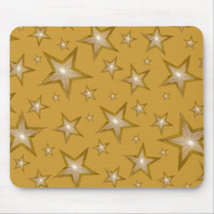 Gold Stars mousepad gold