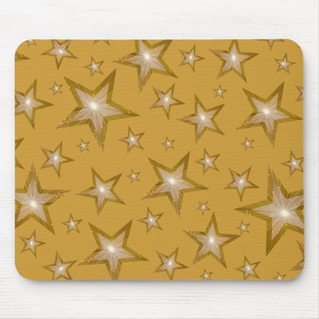 Gold Stars mousepad gold (Front)