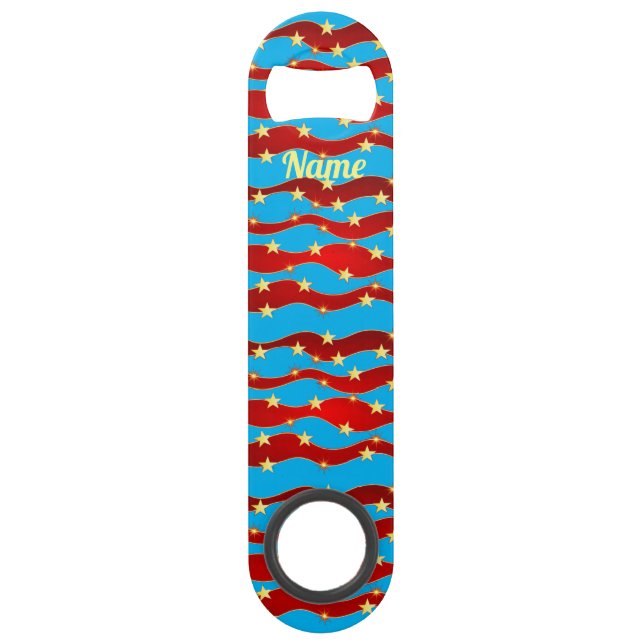 Gold Stars Patriotic Sky Thunder_Cove Bar Key (Front)