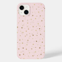 Gold Stars Pink Gradient Design