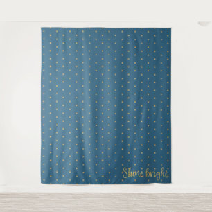 Gold Stars Shine Bright Tapestry