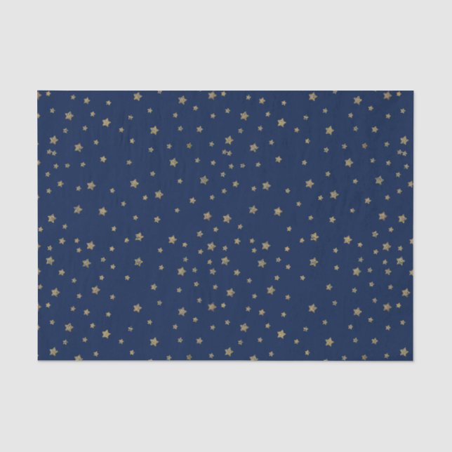 Gold Stars Tissue Paper (Front)