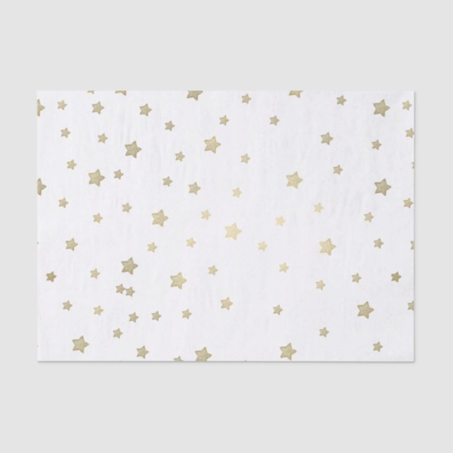 Gold Stars Tissue Paper (Front)