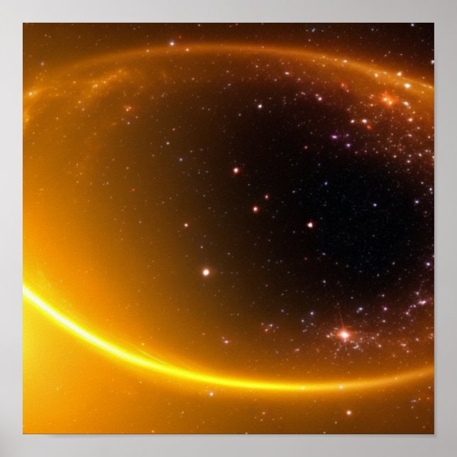 Gold Starscape Poster (Front)