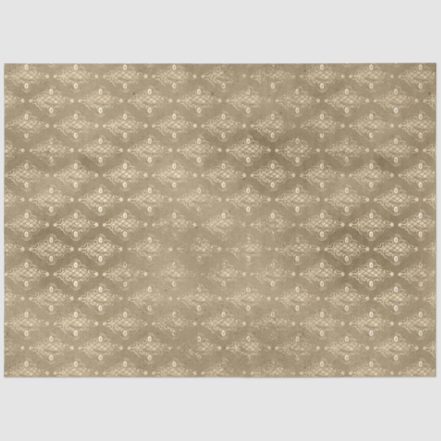 Gold SteamPunk Series Design 27 Tissue Paper (Front)