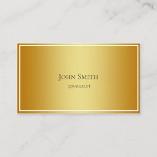 Gold Steel Metal Business Card