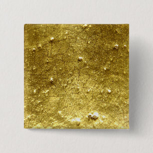 Gold stone 2 inch square button