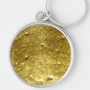 Gold stone keychain