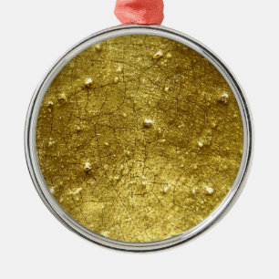 Gold stone metal ornament