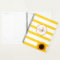 Gold Stripe and Sunflower Monogrammed Personalized