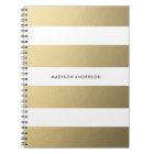 Gold Striped | Notebook