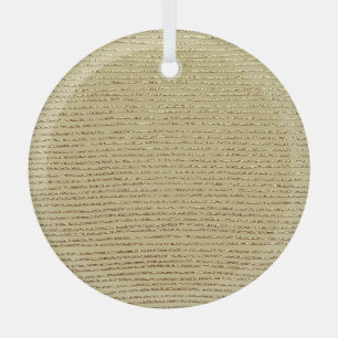 Gold Stripes: Abstract Vintage Background Glass Ornament