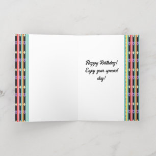 Gold stripes Pattern Foil Holiday Card