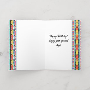 Gold stripes Pattern Foil Holiday Card