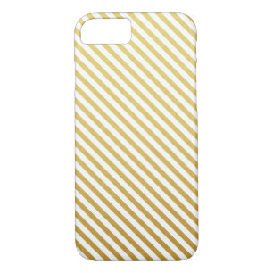 Gold Stripes Pattern iPhone 7 Case
