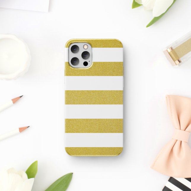 Gold Stripes, White Stripes, Striped Pattern (Creator Uploaded)