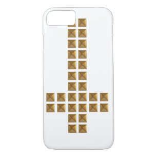 Gold Studded Inverted Cross Case-Mate iPhone Case