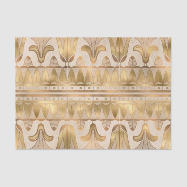 Gold Style Egyptian Inspired Tissue Paper (Front)