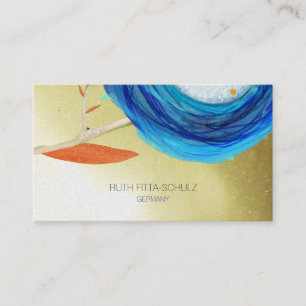 Gold Subtle Glitter Bokeh Business Card