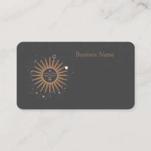 gold sun business card
