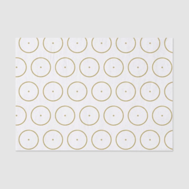 Gold Sun Pattern Tissue Paper (Front)