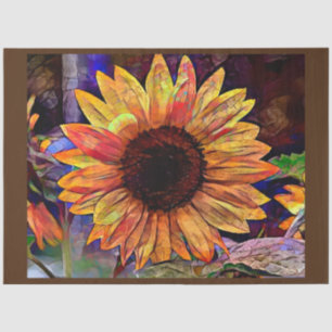 Gold Sunflower Elegant Collection Tissue Paper