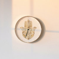 Gold Sunflower Hamsa Hand