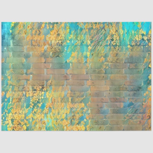 Gold Sunny Morning Art Collection Tissue Paper (Front)