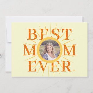 Gold sunshine mom multi photo Mother's Day card