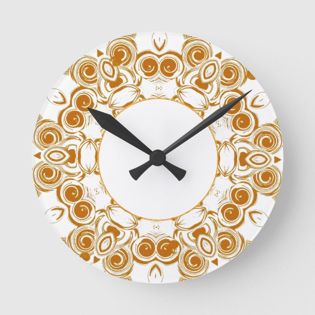 Gold Swirl Clock (Front)