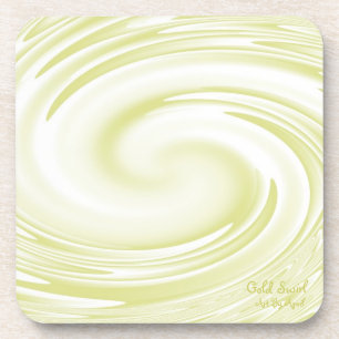 Gold Swirl Coasters