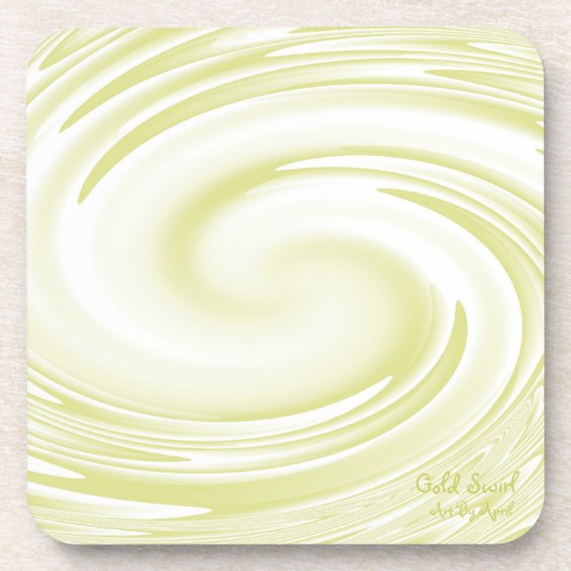Gold Swirl Coasters (Front)