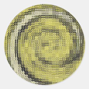 Gold Swirl-IV Classic Round Sticker