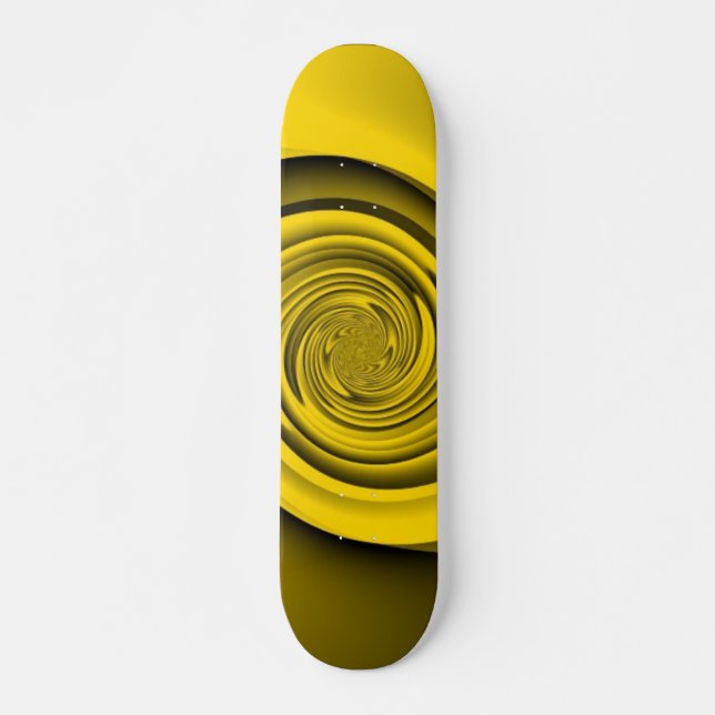 Gold Swirl Skateboard (Front)