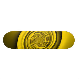 Gold Swirl Skateboard