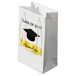 Gold Tag Graduation Small Gift Bag