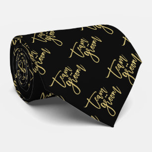 Gold Team Groom Bow Cravate Bachelor Mariage Crava