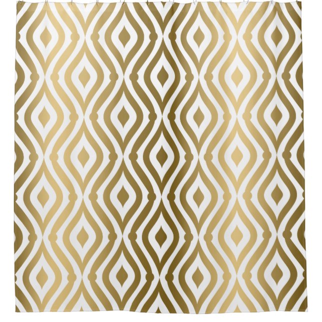 Gold Teardrops Geometric Pattern (Front)