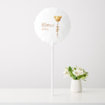 Gold Teddy Balloon Bearly Wait Baby Shower