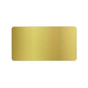 Gold Template Back Customize Label