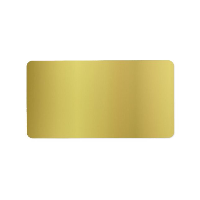 Gold Template Back Customize Label (Front)