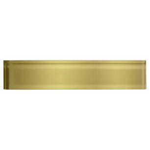 Gold Template Back Customize Nameplate