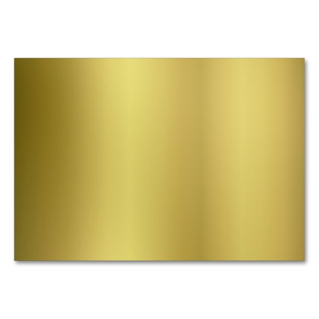 Gold Template Back Customize Table Number (Front)